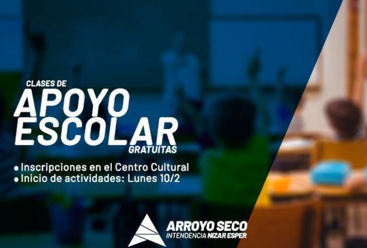 Imagen de Clases de apoyo escolar gratuitas en el Centro Cultural