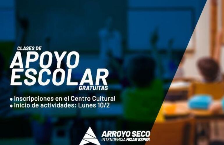 Imagen de Clases de apoyo escolar gratuitas en el Centro Cultural