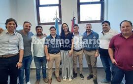 Stangoni fue recibido por la ministra de Medio Ambiente y Cambio Clim&aacute;tico, Erika Gonnet