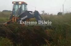 El trabajo es supervisado por Protecci&oacute;n Civil en J. Newbery y B. Voluntarios