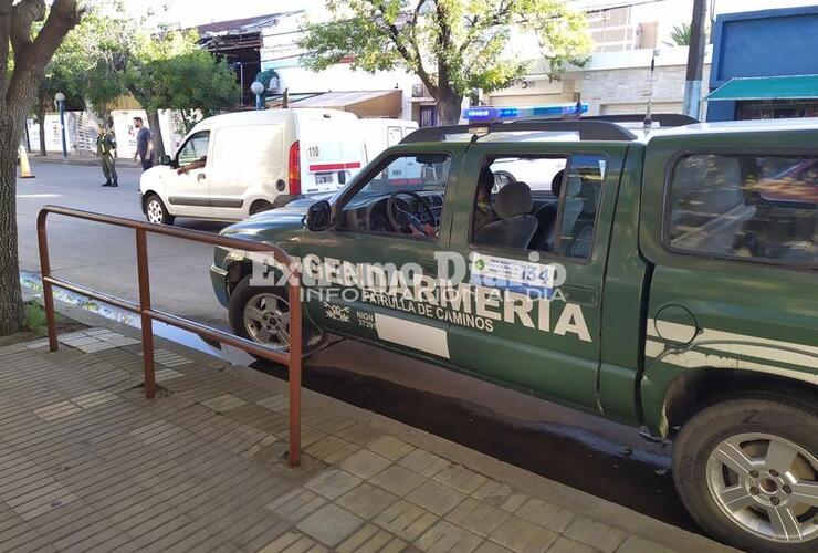 Imagen de Controles en el centro con apoyo de Gendarmería