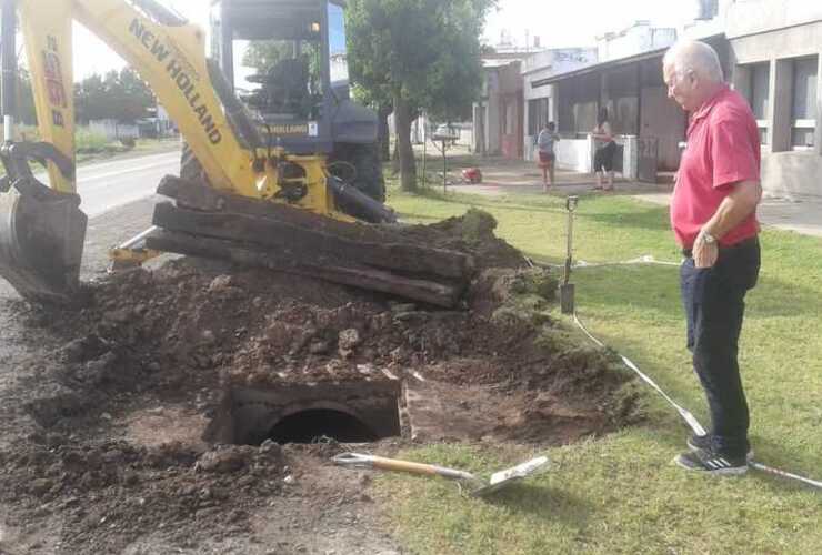 Imagen de Exhaustivos trabajos de limpieza de cunetas en acceso norte