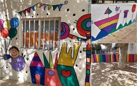 Docentes decoraron el anexo del barrio de La Costa