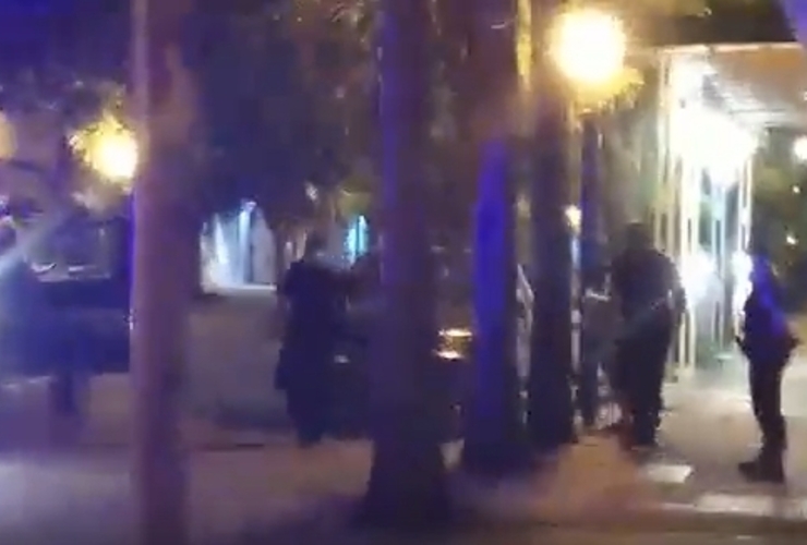 Foto: captura de pantalla video que circuló por las redes y que corresponde al momento del arresto.