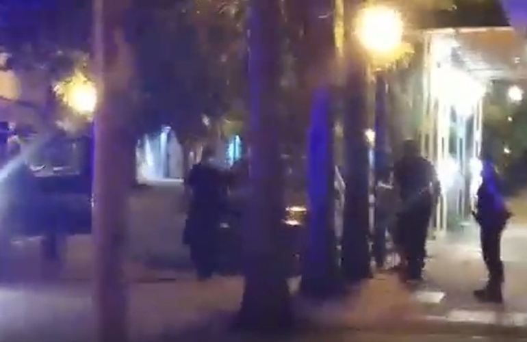 Foto: captura de pantalla video que circuló por las redes y que corresponde al momento del arresto.
