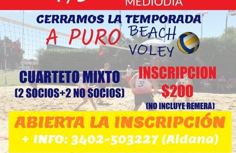 Imagen de Talleres organiza un nuevo torneo de Beach Voley