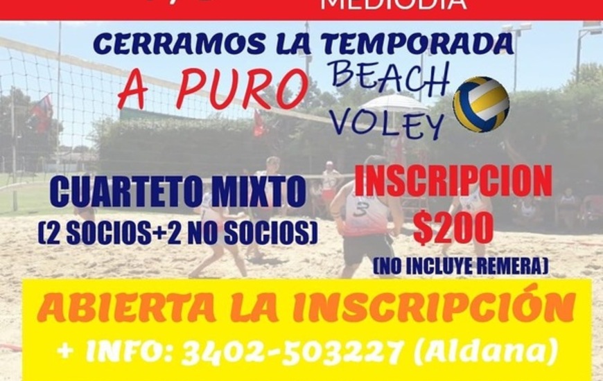 Imagen de Talleres organiza un nuevo torneo de �Beach Voley�