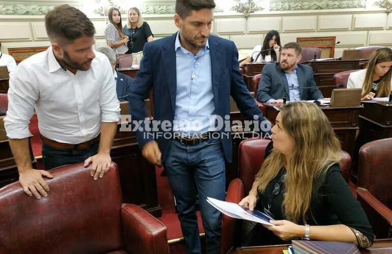 Diputados provinciaales C&aacute;ndido, Pullaro y D&iacute; Stefano