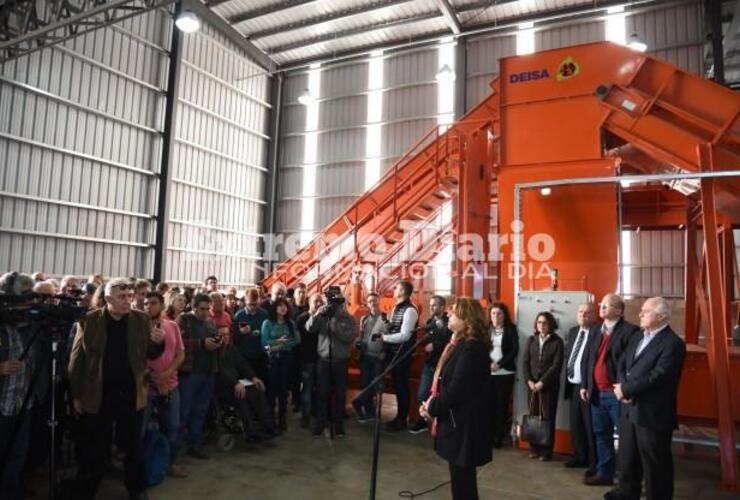 Mónica Fein y Miguel Lifschitz en la inauguración del GIRSU en 2017