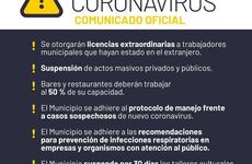 Imagen de CORONAVIRUS: Comunicado oficial de la municipalidad de Arroyo Seco