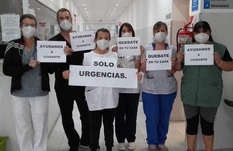 Imagen de Coronavirus: Personal del SAMCO y el CIC apuestan a la campaña de concientización