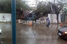 Zona centro. La torre en construcci&oacute;n est&aacute; frente al SUM del Colegio San Jos&eacute;.