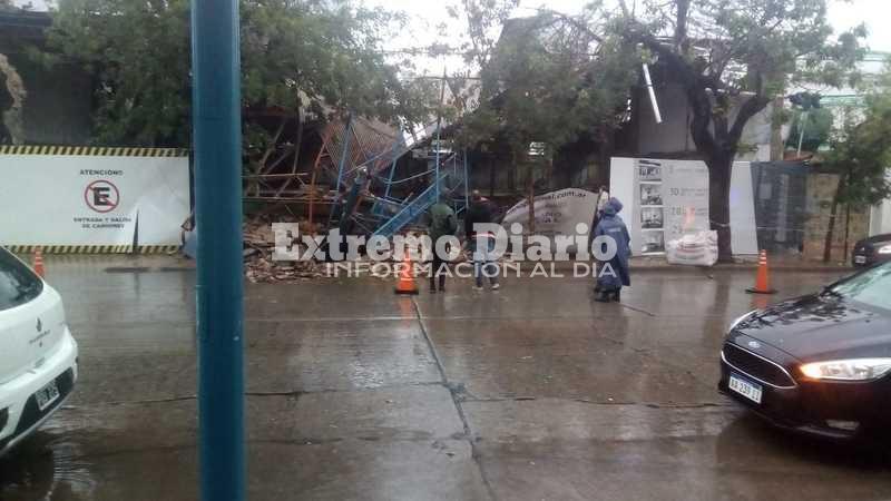 Zona centro. La torre en construcci&oacute;n est&aacute; frente al SUM del Colegio San Jos&eacute;.