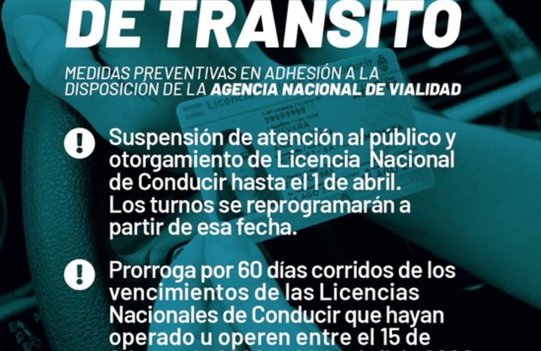 Imagen de Suspensión de otorgamiento de licencias de conducir