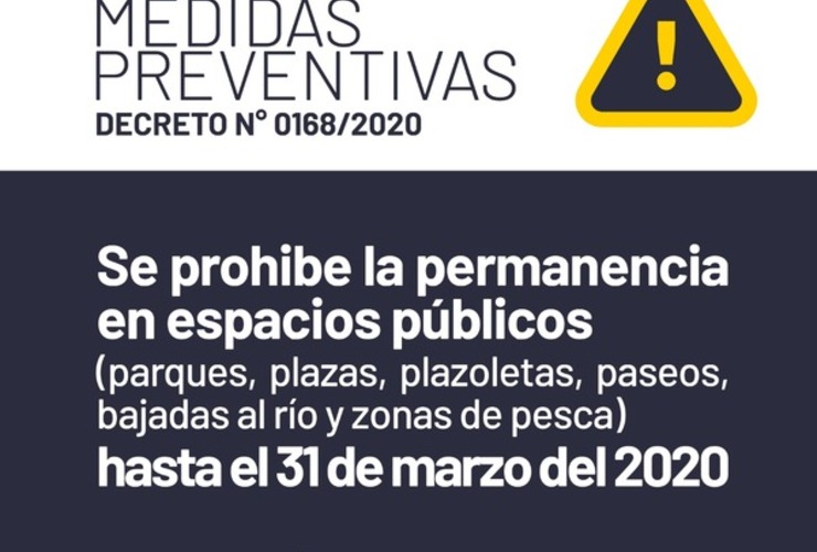 Imagen de El gobierno local prohibe la permanencia en espacios públicos