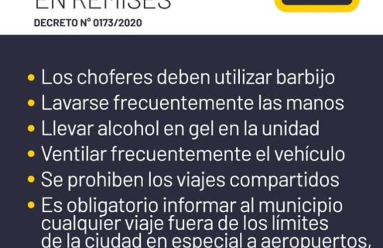 Imagen de Coronavirus: Extremar medidas de prevenci&oacute;n en remises