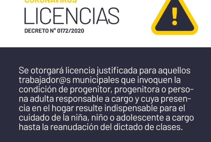 Imagen de Coronavirus: Decreto por licencias