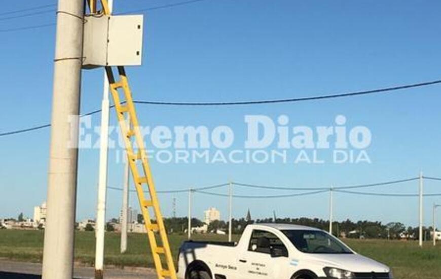 Imagen de La Municipalidad repar&oacute; el alumbrado p&uacute;blico en Don Alejandro