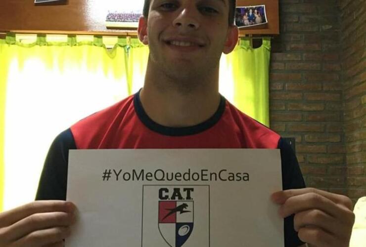 El Rugby del "Gato", una de las tantas disciplinas de los clubes que apuestan a juntos combatir el virus con esta campaña.