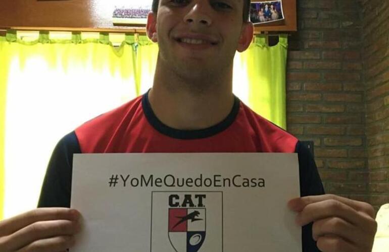 El Rugby del "Gato", una de las tantas disciplinas de los clubes que apuestan a juntos combatir el virus con esta campaña.