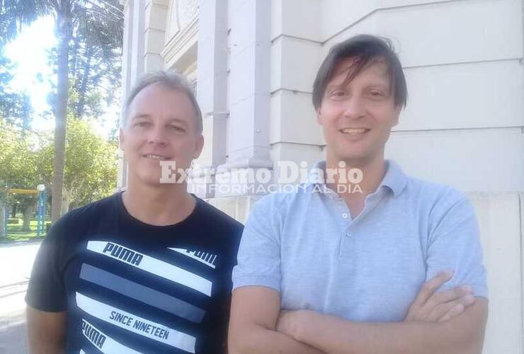 El Dr. Cavallero junto al Dr. Mendoza
