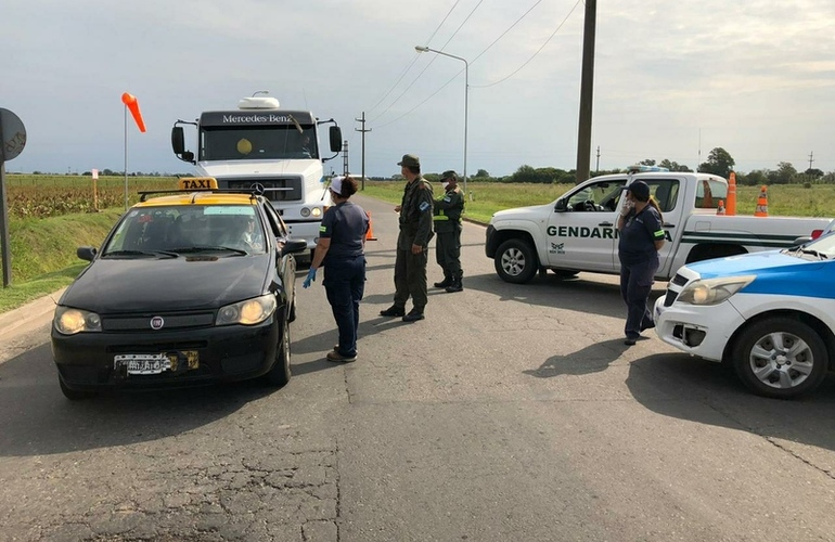 El control se efectuó en el acceso a la autopista.