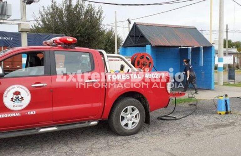 Los trabajos son realizados por la Comuna y Bomberos Voluntarios