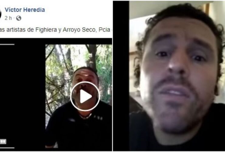 El maestro compartió el video en su facebook y saludó a los artistas de la zona por la interpretación de Sobreviviendo