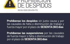 Imagen de COVID - 19: Prohibici&oacute;n de despidos laborales