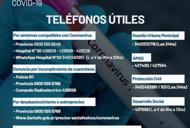 Imagen de COVID - 19: Teléfonos útiles para consultas