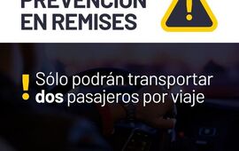 Imagen de Solo dos pasajeros: Se suman medidas de prevenci&oacute;n en el servicio de remises