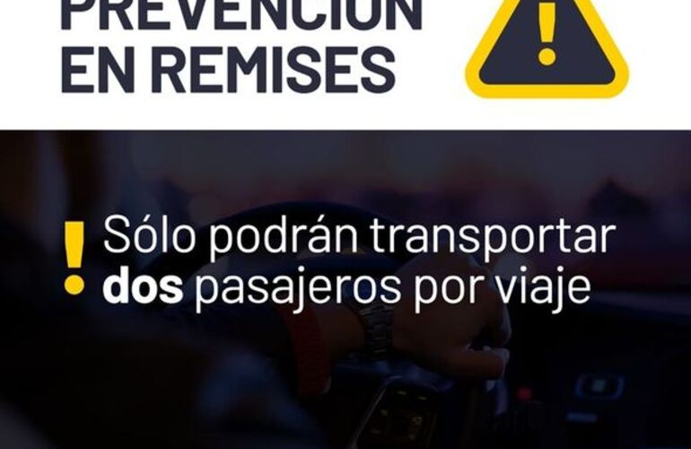 Imagen de Solo dos pasajeros: Se suman medidas de prevención en el servicio de remises