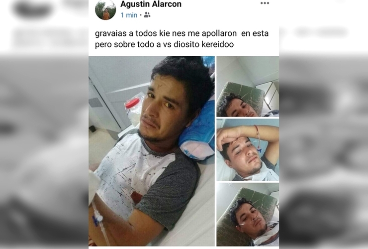 El propio Agustín posteó fotos en Facebook y agradeció a todos por el apoyo recibido en estos días.