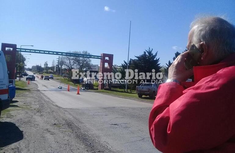 Imagen de Sistema de limpieza y desinfección de vehículos en el acceso a la autopista