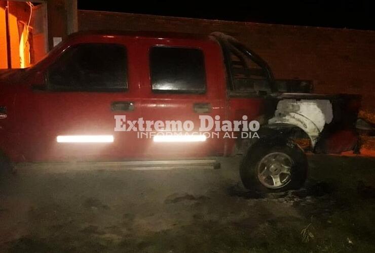 Imagen de Incendio de una camioneta en Fighiera