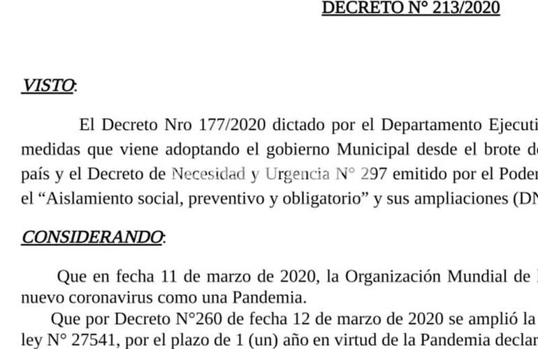 Imagen de Atención: Nuevo decreto municipal estipula estrictas medidas para comercios y servicios