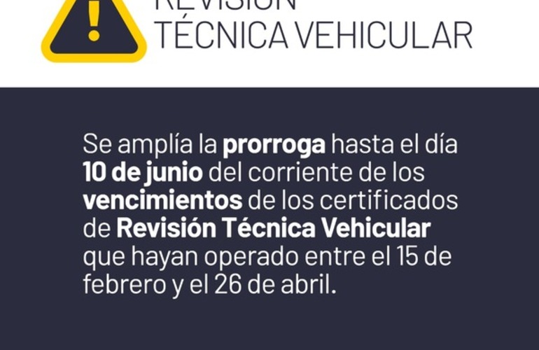 Imagen de COVID - 19: Nueva prórroga para la revisión técnica vehicular