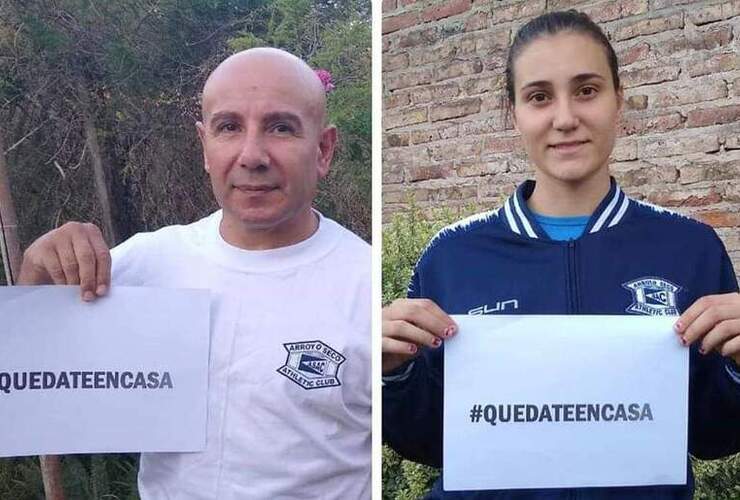 #QuedateEnCasa: Junto a Fermín Rodríguez, piden que cumplan la cuarentena. (FOTO: Facebook ASAC)