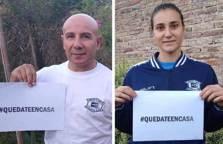 #QuedateEnCasa: Junto a Fermín Rodríguez, piden que cumplan la cuarentena. (FOTO: Facebook ASAC)
