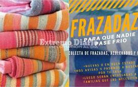 Colecta de frazadas, acolchados y mantas.