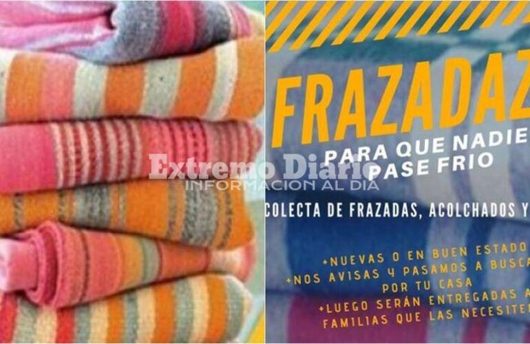 Colecta de frazadas, acolchados y mantas.