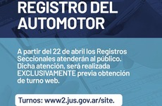 Imagen de Abren los Registros del Automotor y el Tribunal de Faltas con medidas especiales