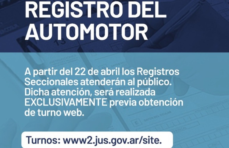 Imagen de Abren los Registros del Automotor y el Tribunal de Faltas con medidas especiales