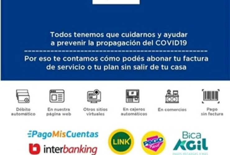 Imagen de La EPE difundió distintos canales de pago para sus clientes