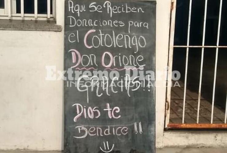 Las donaciones se reciben en 3 de Febrero 855