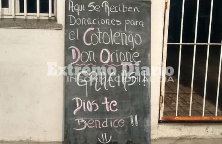 Las donaciones se reciben en 3 de Febrero 855