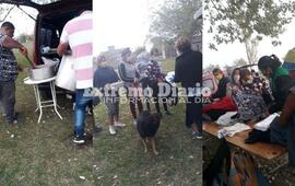 Se entregaron m&aacute;s de cien porciones de comida.