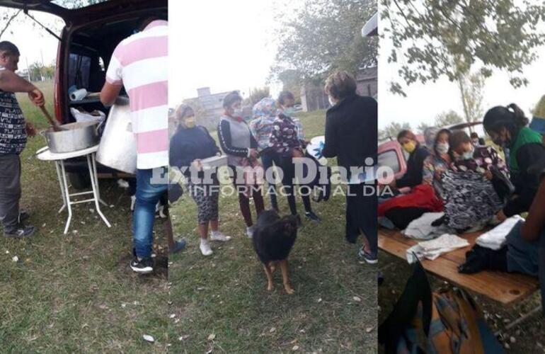 Se entregaron m&aacute;s de cien porciones de comida.