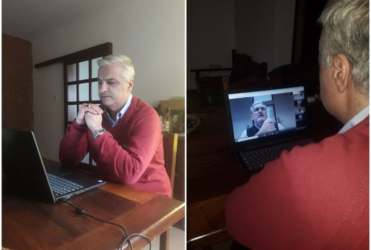 Imagen de El intendente gestiona y acuerda junto a representantes provinciales el camino a seguir en la extensión del aislamiento