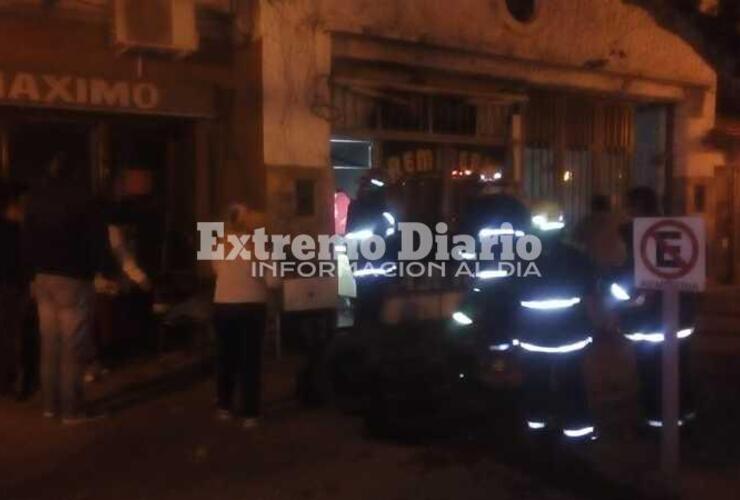 Imagen de Principio de incendio en San Martín al 300